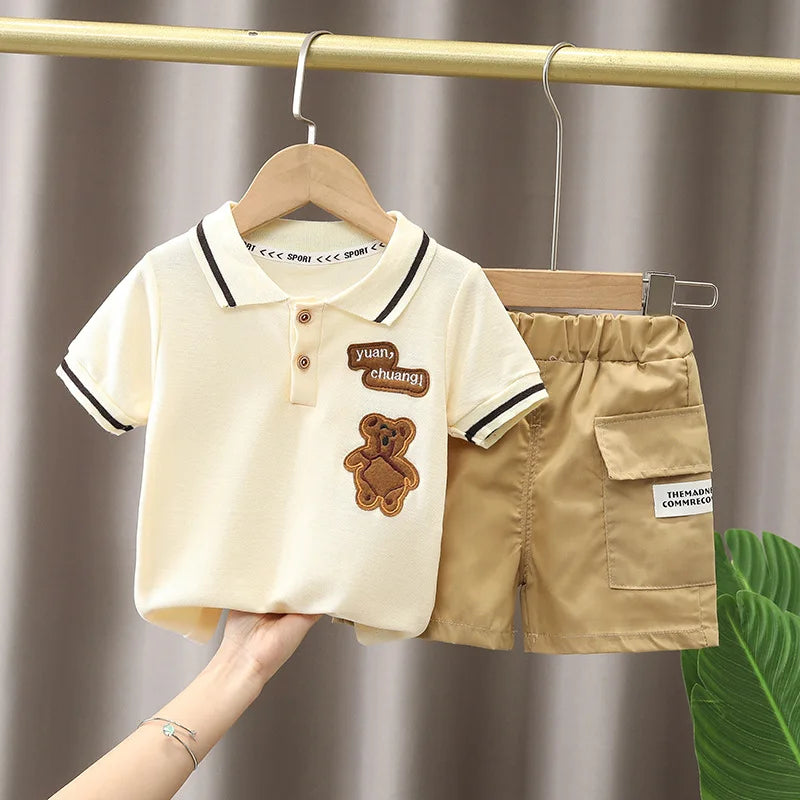 Conjunto Menino Polo Ursinho Estiloso