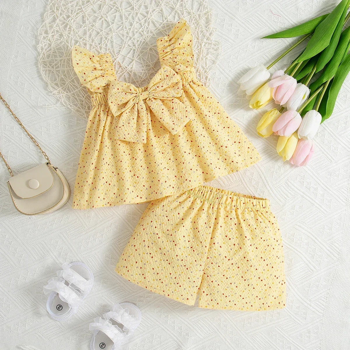Conjunto Infantil Sunshine Poá Encantado
