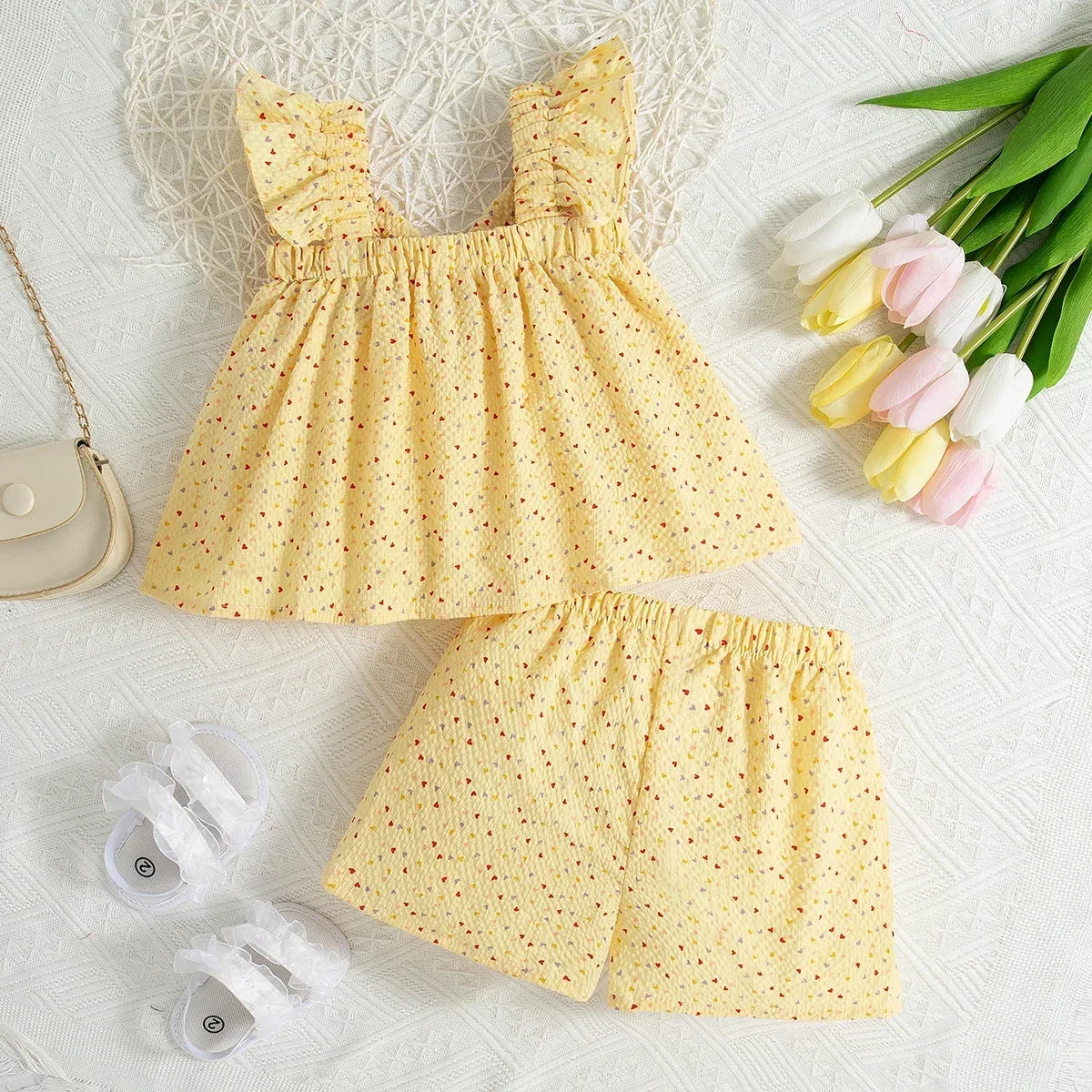 Conjunto Infantil Sunshine Poá Encantado